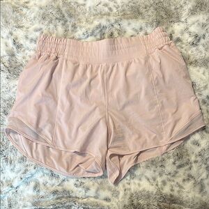 Women's Pink Lululemon Athletic Shorts Size 12